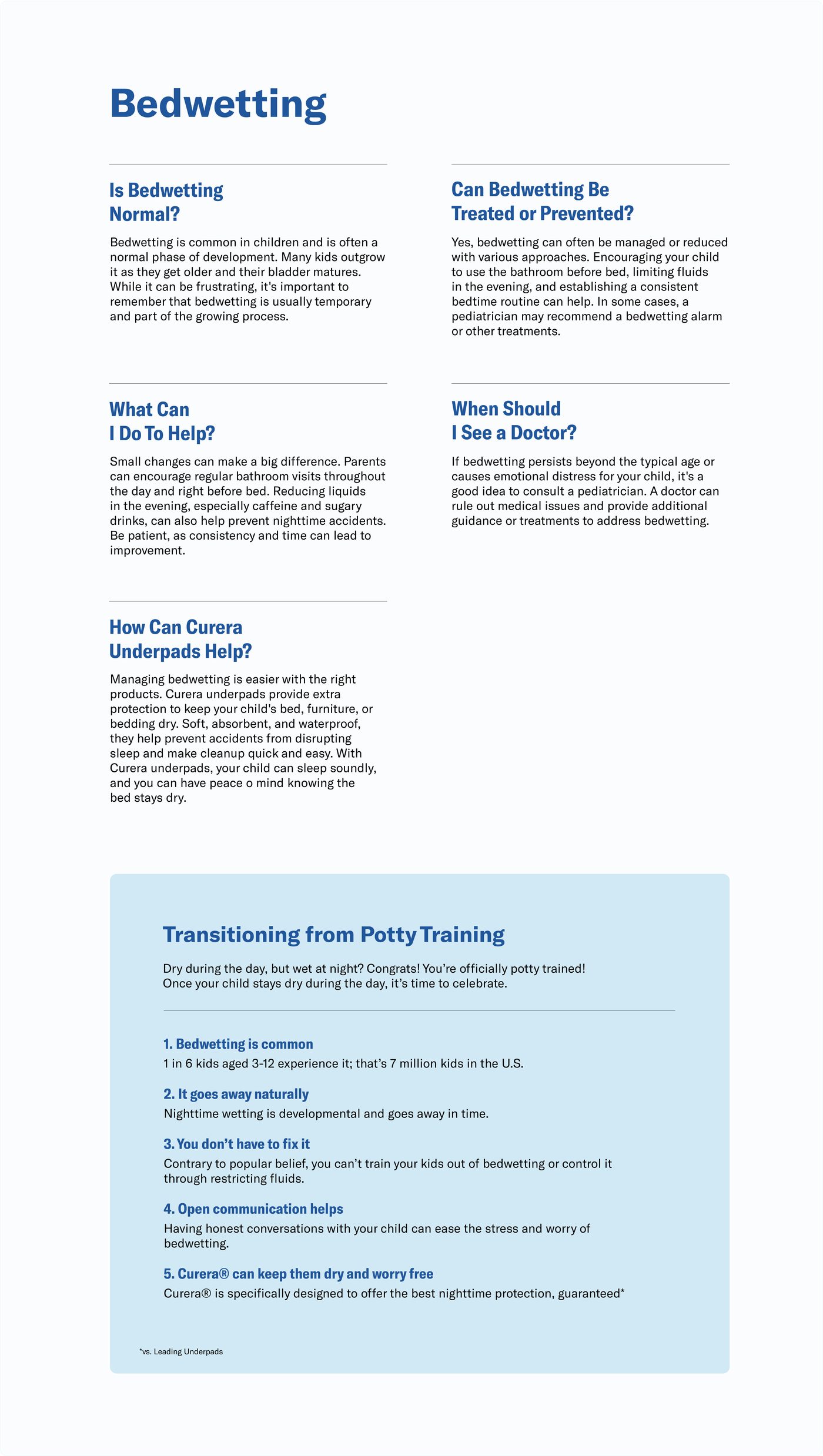 Curera guide to bedwetting: is it normal, what can help, when to see a doctor
