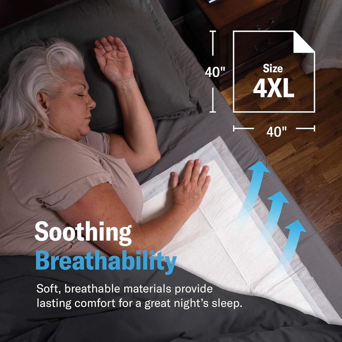 Curera Chucks MAX Hospital Bed Pads 40x40, 20-Pack, view 3