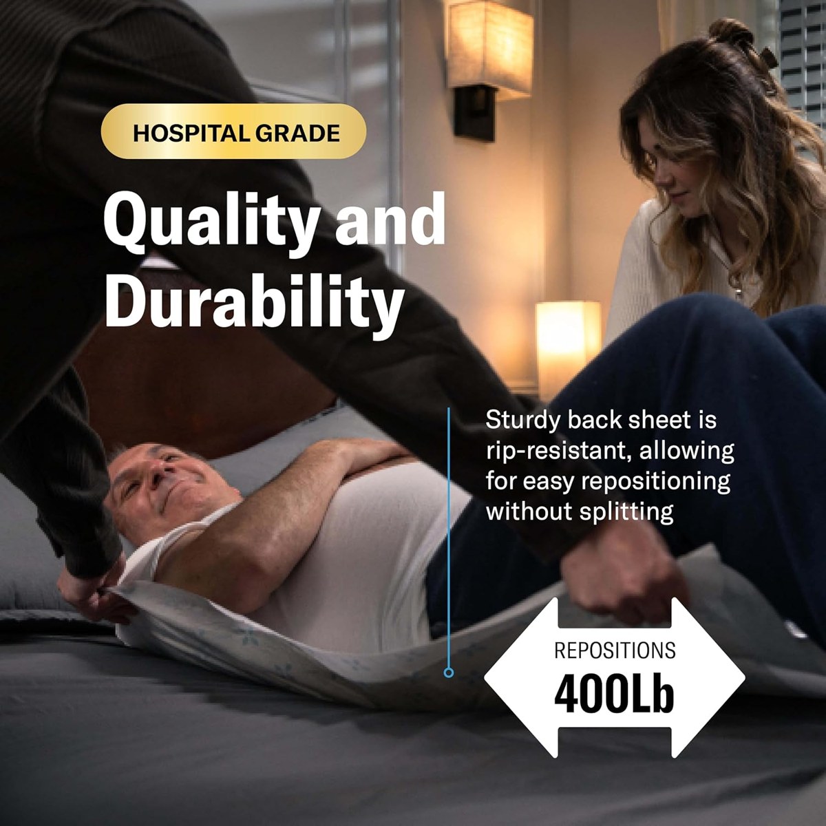 Curera Chucks MAX+ Hospital Bed Pads 36x36, 40-Count Case, view 4