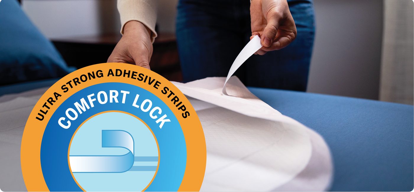 Waterproof back + adhesive strips